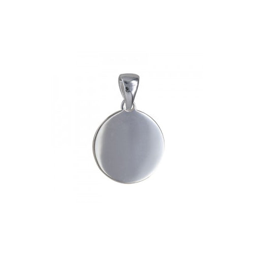 Sterling silver round disc