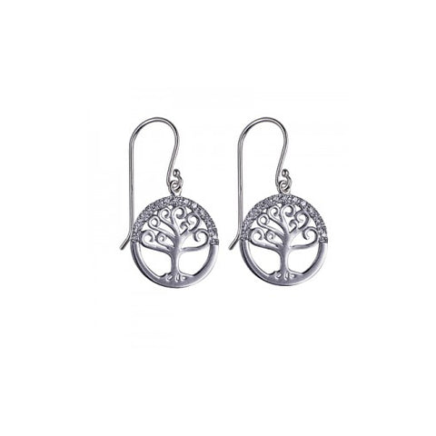 Tree of Life CZ earring