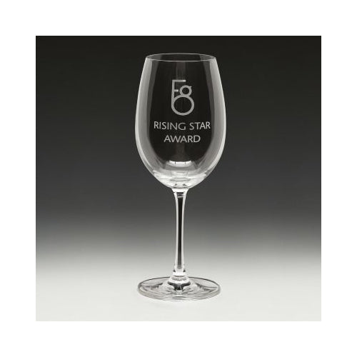Wine glass engraved