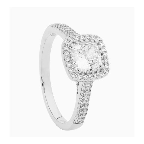 Sterling silver cz ring