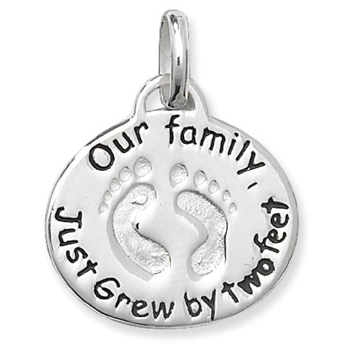 Sterling silver baby pendant