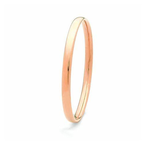 9ct rose gold silver filled bangle