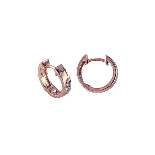 Sterling silver huggie earrings