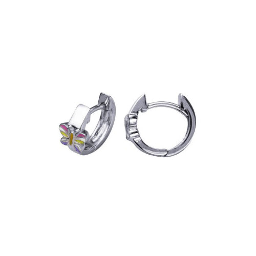 Butterfly huggie earrings