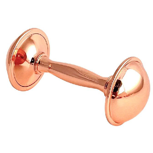 Rose gold rattle