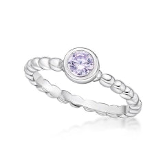 Sterling Silver Birthstone rings.