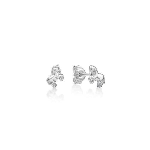 Sterling silver horse earrings