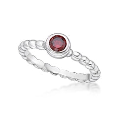 Sterling Silver Birthstone rings.