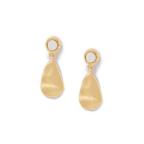 Irredescent gold earrings