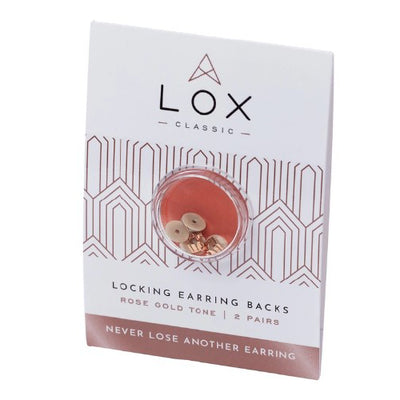 lox earring back - rose gold