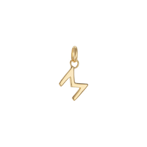Gold plated M initial