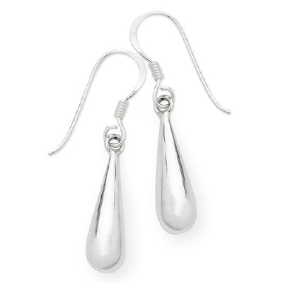 Sterling silver drop earrings.