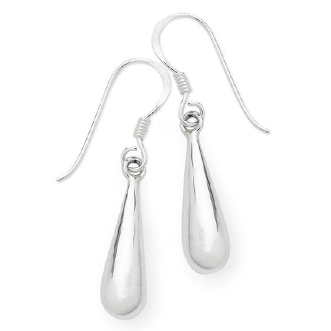 Sterling silver drop earrings.