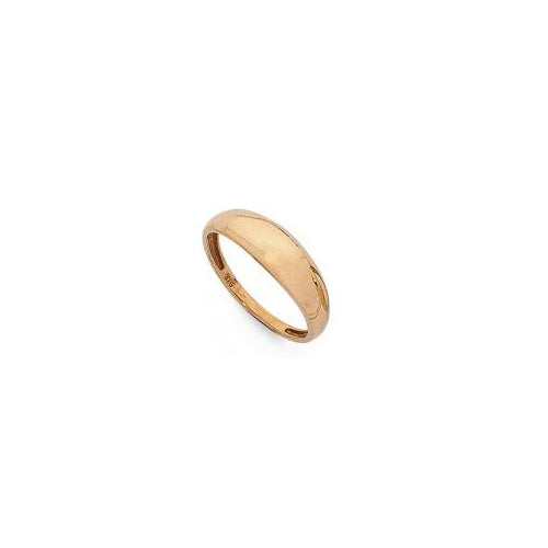 9ct rose gold dome ring.