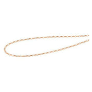 9ct rose gold silver filled belcher chain.