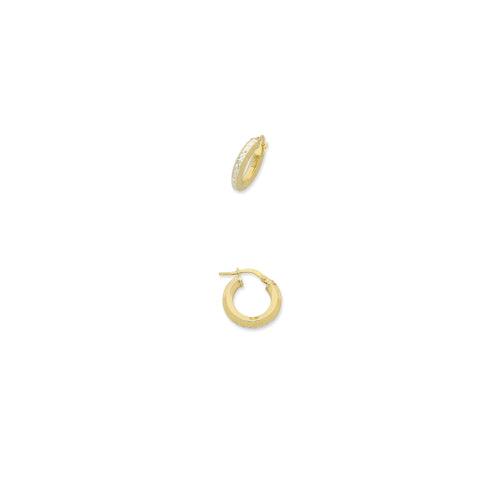 9ct silver filled hoops