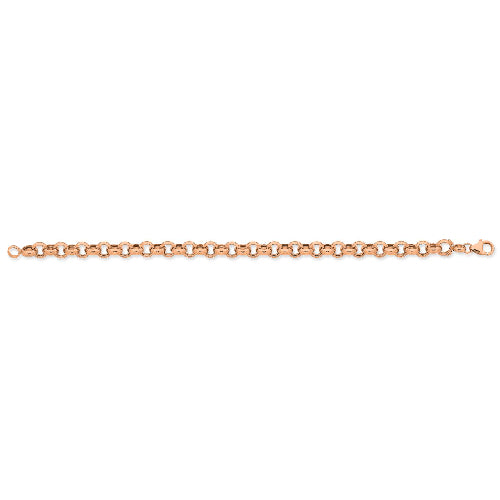 9ct rose gold silver filled bracelet