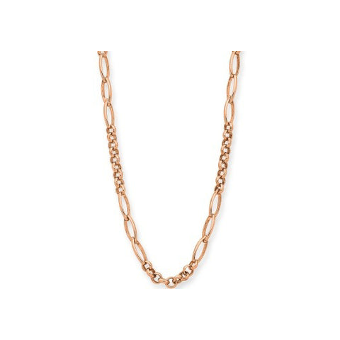 9ct rose gold silver filled chain