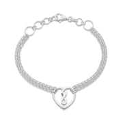 Sterling silver  infinity bracelet.