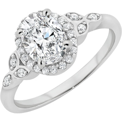 Sterling silver cubic zirconia ring