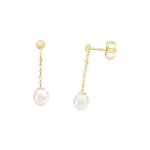 9ct pearl earrings