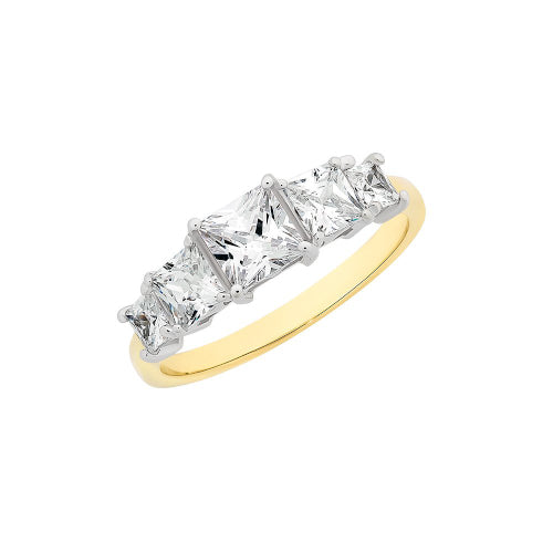 9ct cubic zirconia ring