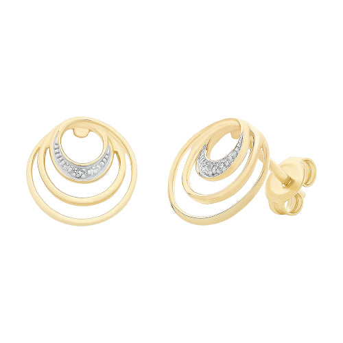 9ct Diamond earrings