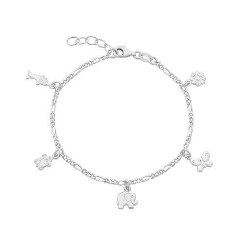 Sterling silver charm bracelet