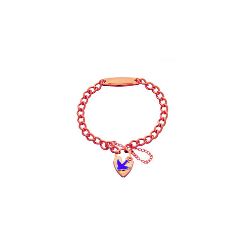 Brass rose gold plated baby bracelet
