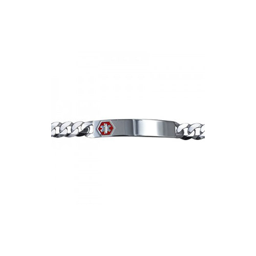 Sterling silver 21cm medical bracelet