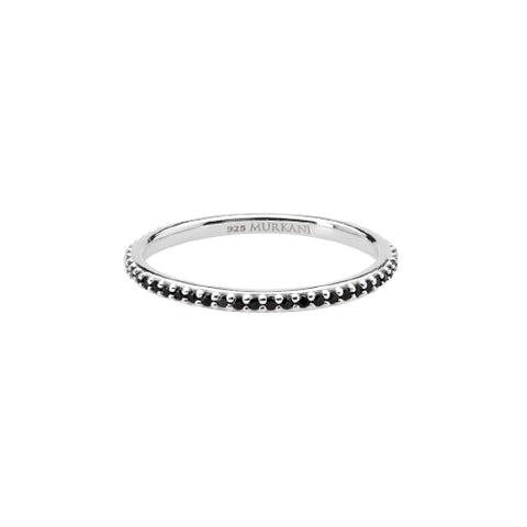Eternity Ring with Black Spinel by Murkani