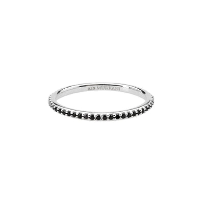 Eternity Ring with Black Spinel by Murkani