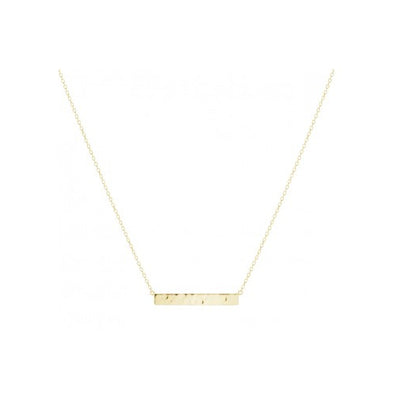 Sterling silver bar necklace
