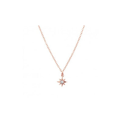 Sterling silver rose gold plated necklac