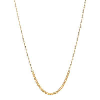Diamond cut curb necklace by Najo