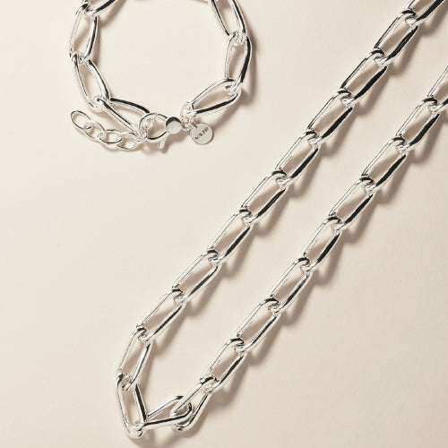 Eternita Silver Necklace (47cm + ext)