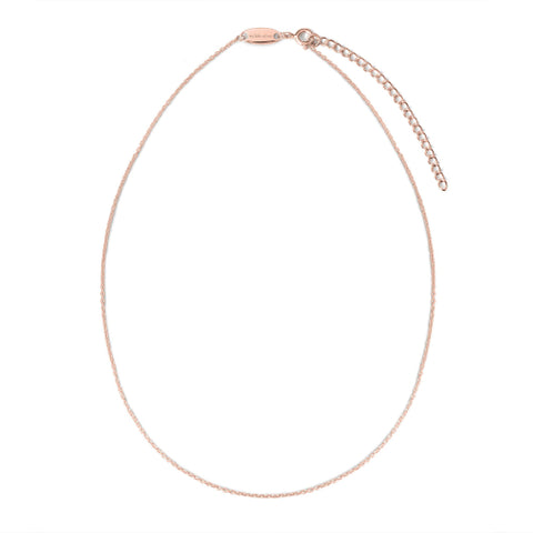 Sterling silver rose gold plated chain
