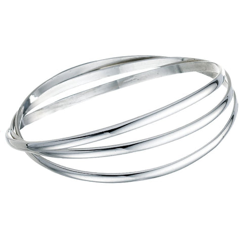 Sterling silver russian bangle
