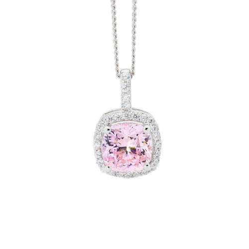 Ellani Collection silver CZ necklace