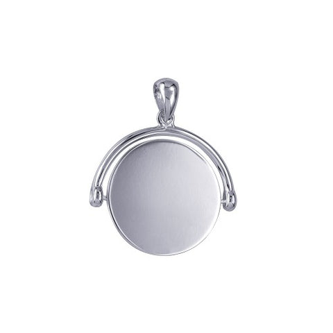 Sterling silver spinner pendant