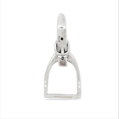 Sterling silver stirrup pendant