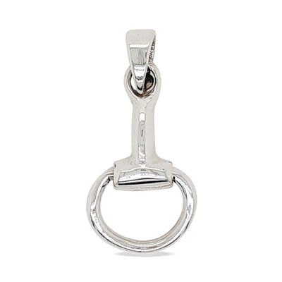 Sterling silver horse bit pendant