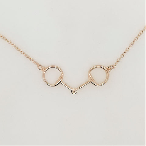 Sterling Silver Snaffle necklace. Silver
