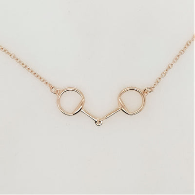 Sterling Silver Snaffle necklace. Silver