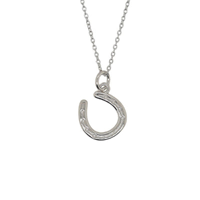 Sterling silver horseshoe necklace
