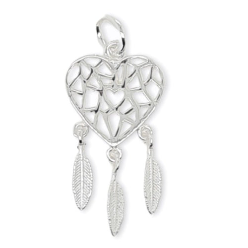 Sterling silver dreamcatcher pendant