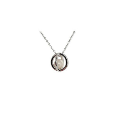 Sterling silver pearl necklace