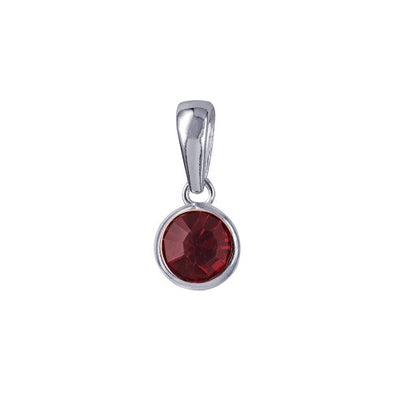 Sterling silver birthstone necklace