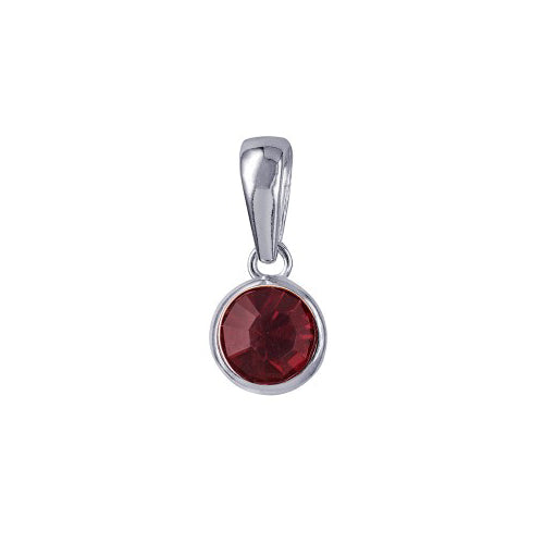 Sterling silver birthstone necklace