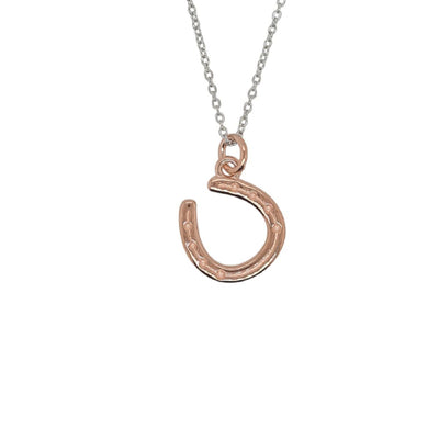 Sterling silver horseshoe necklace